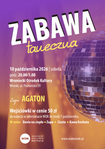 Zabawa taneczna z zespołem Agaton