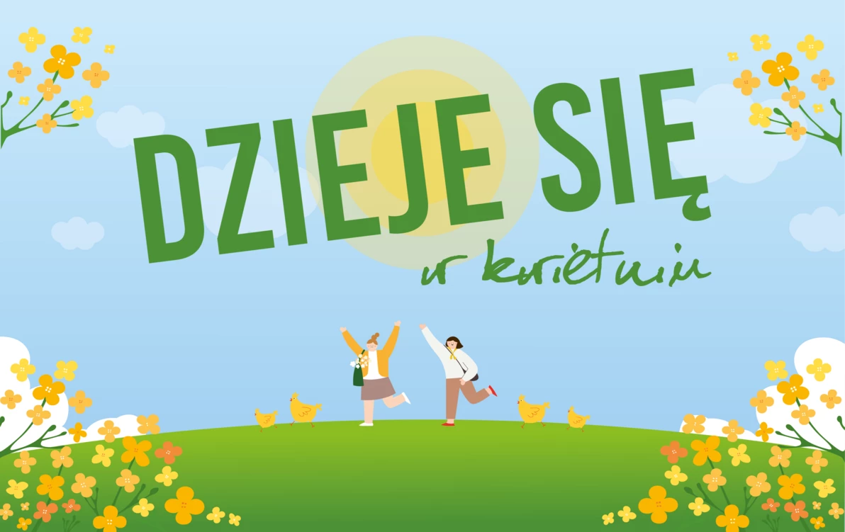 Kwiecień pełen kreatywnej energii!   W tym miesiącu zapraszamy na moc wielkanocnych warsztatów – zajęcia plastyczne i rękodzieło to coś co zawsze poprawia nastrój! Każdy znajdzie coś dla siebie, zarówno dla dzieci, jak i dorośli! To świetna okazja, by stw